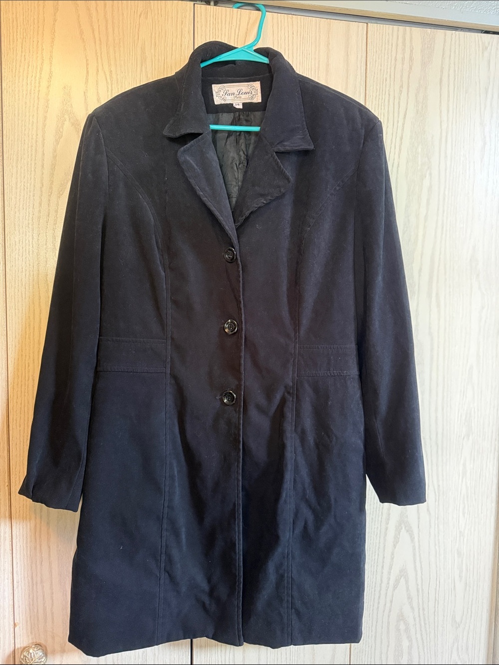 San Louis of Paris Black Single-Breasted Trench Coat - Classic Women's Outerwear